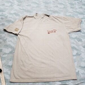 Crazy Shirts Mens Large Tan Short Sleeve
